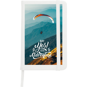 Taccuini personalizzati con logo - Taccuino formato +/- A6 a righe in PU Dita