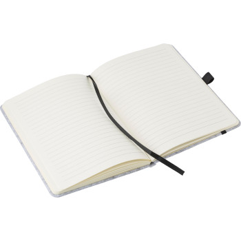 Borse personalizzate con logo - Taccuino Harper | Feltro riciclato | A5 | A righe