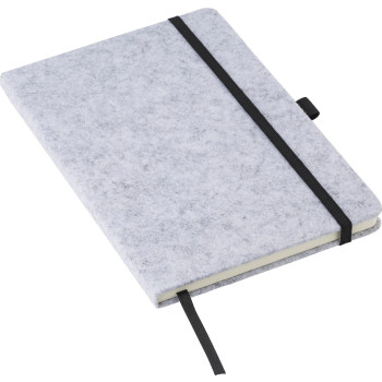 Borse personalizzate con logo - Taccuino Harper | Feltro riciclato | A5 | A righe