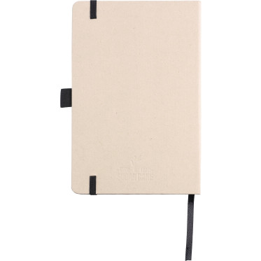 Taccuino personalizzabile in canna da zucchero Impression con elastico e segnalibro