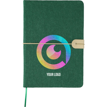 gadget ecologici con logo - Taccuino in feltro riciclato formato +/- A5 Dario Original