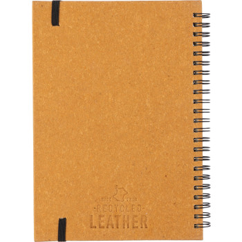 Taccuini personalizzati con logo - Taccuino in pelle riciclata formato +/- A5 Egon Original