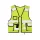 Gilet di sicurezza 'France' in poliestere con chiusura a cerniera e tasche