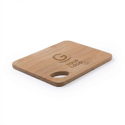 Tagliere in legno di bambù personalizzabile con finitura levigata ergonomica