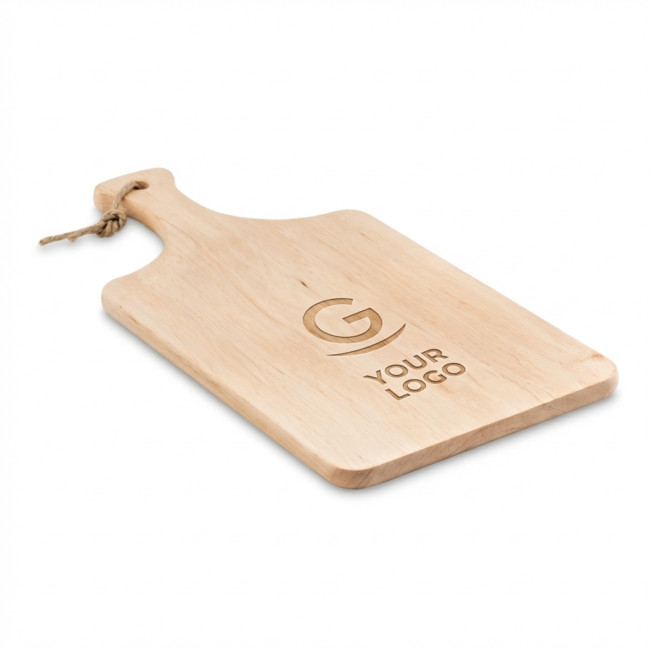 Tagliere personalizzabile in legno di ontano con manico ergonomico