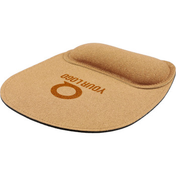 Tappetini mouse personalizzati con logo - Tappetino per mouse ergonomico in sughero Edwin
