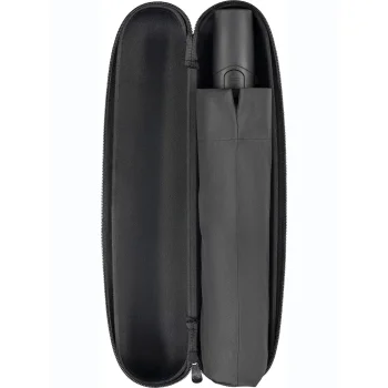 Ombrello personalizzato con logo - TARE FARE® BlackShield Case Edition pocket umbrella