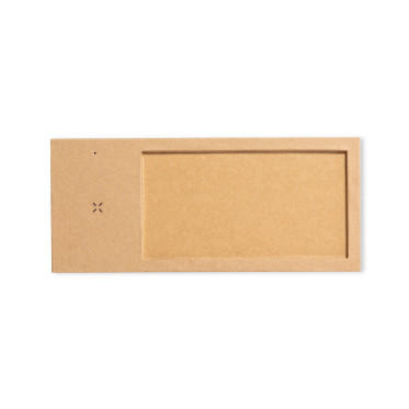 Caricatore wireless organizer personalizzabile cartone riciclato 10W