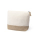 Beauty Case personalizzabile iuta laminata e cotone naturale elegante