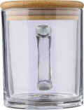Tazza Ashley | Vetro riciclato | Coperchio bambù | 300 ml