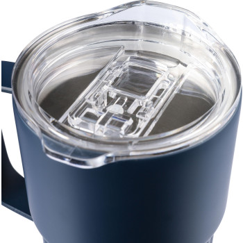 Tazze termiche personalizzate con logo - Tazza da viaggio in acciaio inossidabile riciclato a doppia parete Calo 450 ml