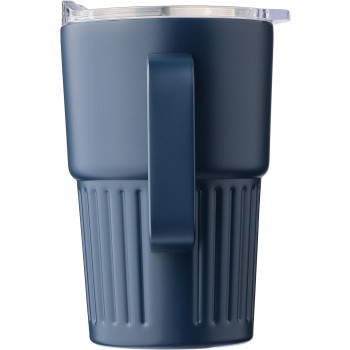 Tazze termiche personalizzate con logo - Tazza da viaggio in acciaio inossidabile riciclato a doppia parete Calo 450 ml