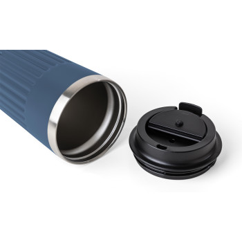 gadget ecologici con logo - Tazza da viaggio in acciaio inossidabile riciclato Chiara 400 ml