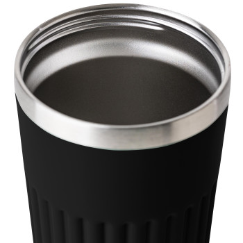 gadget ecologici con logo - Tazza da viaggio in acciaio inossidabile riciclato Chiara 400 ml