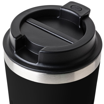 gadget ecologici con logo - Tazza da viaggio in acciaio inossidabile riciclato Chiara 400 ml