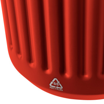 gadget ecologici con logo - Tazza da viaggio in acciaio inossidabile riciclato Chiara 400 ml