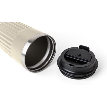 gadget ecologici con logo - Tazza da viaggio in acciaio inossidabile riciclato Chiara 400 ml