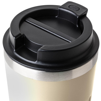 gadget ecologici con logo - Tazza da viaggio in acciaio inossidabile riciclato Chiara 400 ml