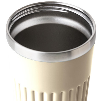 gadget ecologici con logo - Tazza da viaggio in acciaio inossidabile riciclato Chiara 400 ml