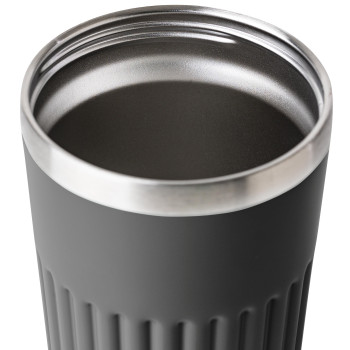 gadget ecologici con logo - Tazza da viaggio in acciaio inossidabile riciclato Chiara 400 ml