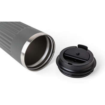 gadget ecologici con logo - Tazza da viaggio in acciaio inossidabile riciclato Chiara 400 ml