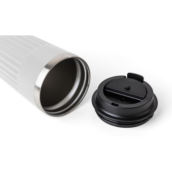 gadget ecologici con logo - Tazza da viaggio in acciaio inossidabile riciclato Chiara 400 ml