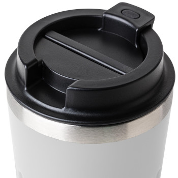gadget ecologici con logo - Tazza da viaggio in acciaio inossidabile riciclato Chiara 400 ml