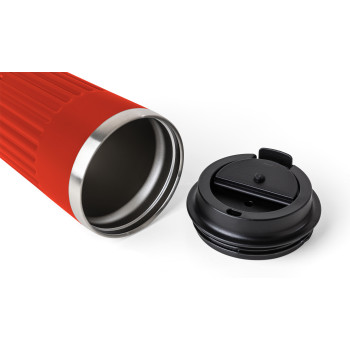 gadget ecologici con logo - Tazza da viaggio in acciaio inossidabile riciclato Chiara 400 ml