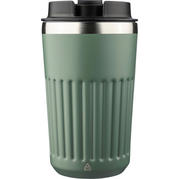 gadget ecologici con logo - Tazza da viaggio in acciaio inossidabile riciclato Chiara 400 ml