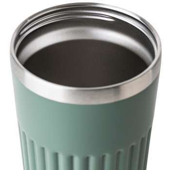 gadget ecologici con logo - Tazza da viaggio in acciaio inossidabile riciclato Chiara 400 ml