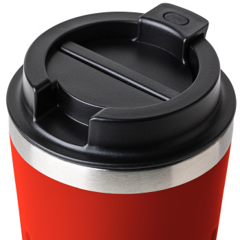 gadget ecologici con logo - Tazza da viaggio in acciaio inossidabile riciclato Chiara 400 ml
