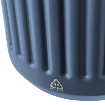 gadget ecologici con logo - Tazza da viaggio in acciaio inossidabile riciclato Chiara 400 ml