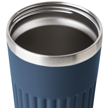 gadget ecologici con logo - Tazza da viaggio in acciaio inossidabile riciclato Chiara 400 ml