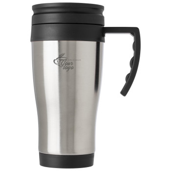 Tazze termiche personalizzate con logo - Tazza da viaggio in acciaio inox, capacità 420 ml Dev
