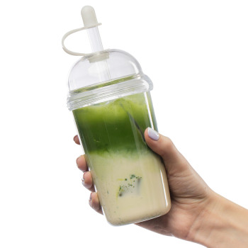 Tazza da viaggio in rPet Glow 500 ml