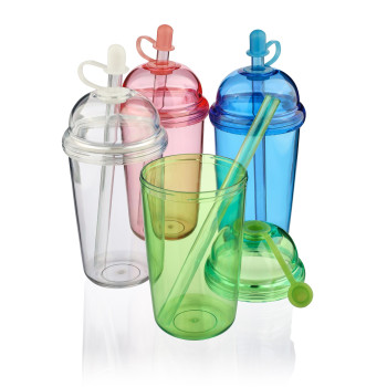 Gadget per cucina e casa regalo aziendale per la casa - Tazza da viaggio in rPet Glow 500 ml