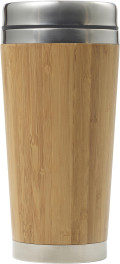 Tazza da viaggio Sabine | Bambù e acciaio inox | 400 ml