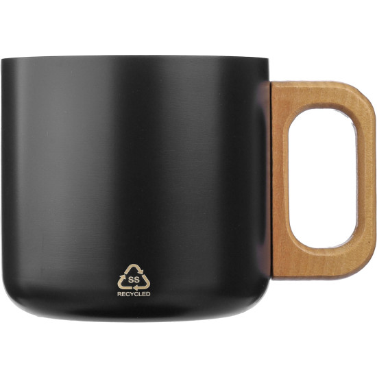Tazza Dwight | Inox riciclato | Manico in legno | 400 ml