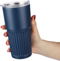 Tazza in acciaio inossidabile riciclato a doppia parete Kael 500 ml