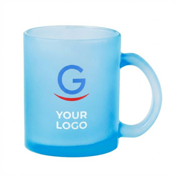 Tazza in vetro personalizzabile 350 ml finitura opaca colori vari