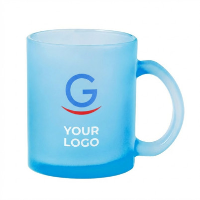 Tazza in vetro personalizzabile 350 ml finitura opaca colori vari