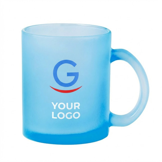 Tazza in vetro personalizzabile 350 ml finitura opaca colori vari