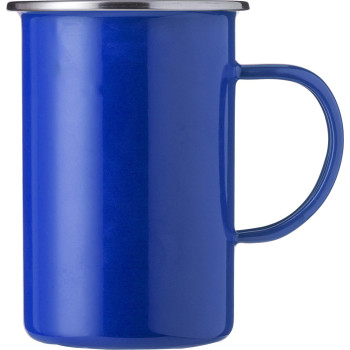Tazza smaltata Ayden | Bordo in acciaio inox | 450 ml