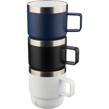 gadget ecologici con logo - Tazza termica a doppia parete in acciaio inox riciclato 180 ml Lilia