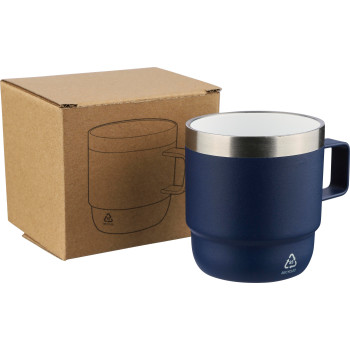 gadget ecologici con logo - Tazza termica a doppia parete in acciaio inox riciclato 180 ml Lilia