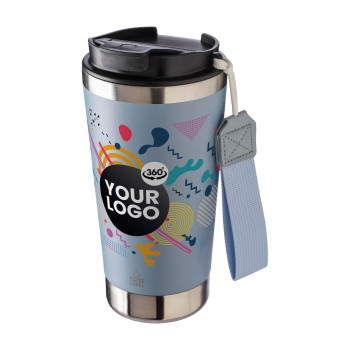 Tazze termiche personalizzate con logo - Tazza termica a doppia parete Kayla | Riciclata | 500 ml