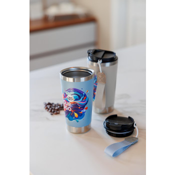 Tazze termiche personalizzate con logo - Tazza termica a doppia parete Kayla | Riciclata | 500 ml