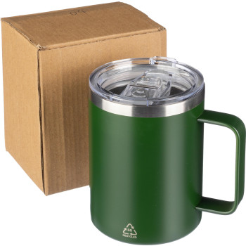 gadget ecologici con logo - Tazza termica a doppia parete Renate | Riciclata | 300 ml