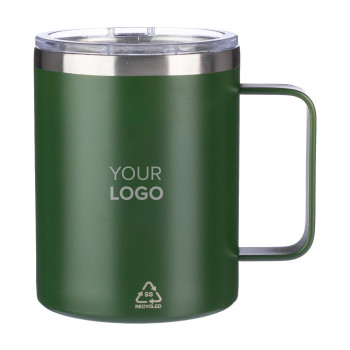 Tazze termiche personalizzate con logo - Tazza termica a doppia parete Renate | Riciclata | 300 ml