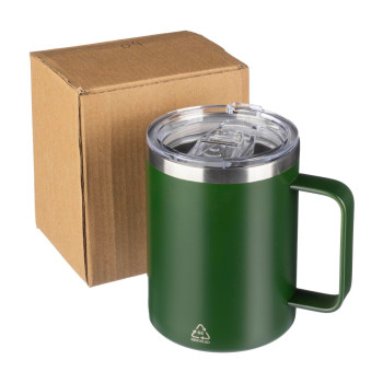 Tazze termiche personalizzate con logo - Tazza termica a doppia parete Renate | Riciclata | 300 ml